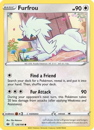 Furfrou 126  - Reverse Holofoil  - Common