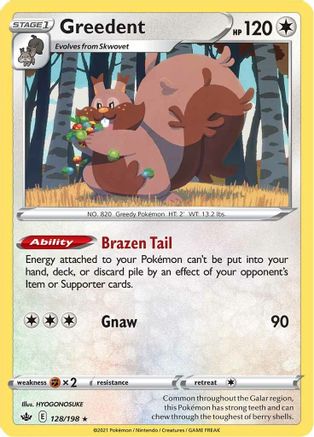 Greedent 128  - Reverse Holofoil  - Holo Rare