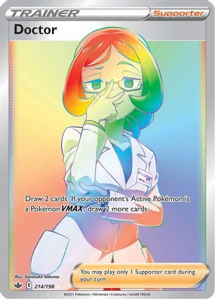 Doctor (Secret) 214/198  - Holofoil SWSH06 Chilling Reign - Secret Rare