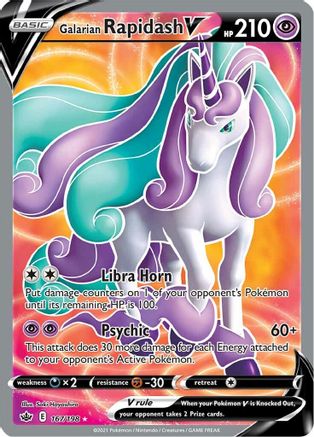 Galarian Rapidash V (Full Art) 167  - Holofoil  - Ultra Rare
