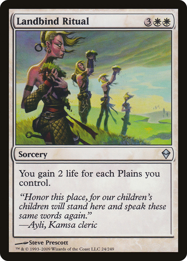 Landbind Ritual (ZEN-024)  Foil