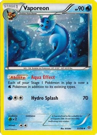 Vaporeon (Cosmos Holo) 022/98  - Holofoil Miscellaneous Cards & Products - Promo