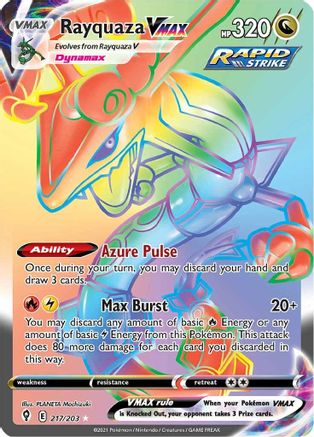 Rayquaza VMAX (Secret) 217  - Holofoil  - Secret Rare