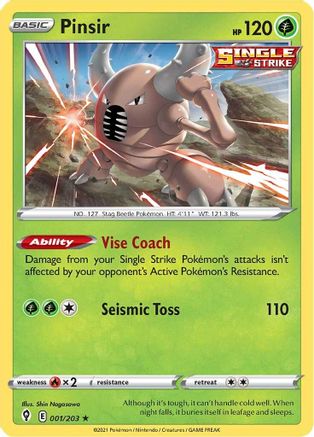 Pinsir 001   - Rare