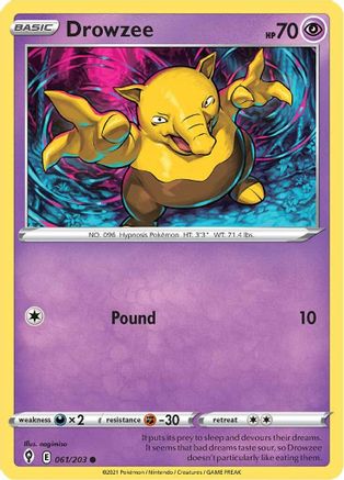 Drowzee 061  - Reverse Holofoil  - Common