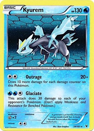 Kyurem (Cosmos Holo) 034/101  - Holofoil Miscellaneous Cards & Products - Promo