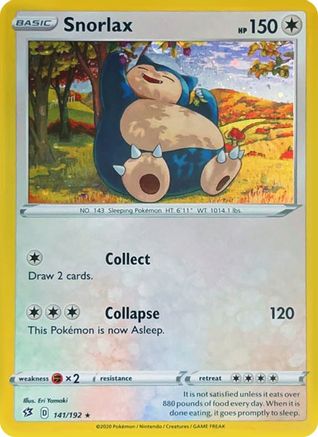 Snorlax (Cosmos Holo) 141/192  - Holofoil Miscellaneous Cards & Products - Promo