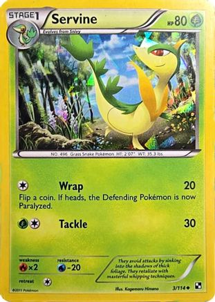 Servine (Cracked Ice Holo) 003/114  - Holofoil Miscellaneous Cards & Products - Promo