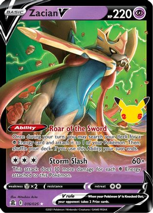Zacian V 016  - Holofoil  - Ultra Rare
