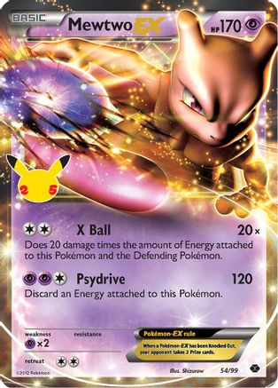 Mewtwo EX 054/99  - Holofoil Celebrations Classic Collection - Classic Collection