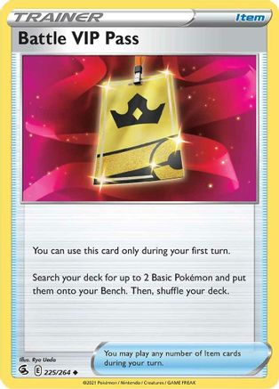 Battle VIP Pass 225  - Reverse Holofoil  - Uncommon