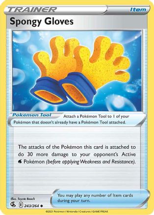 Spongy Gloves 243  - Reverse Holofoil  - Uncommon