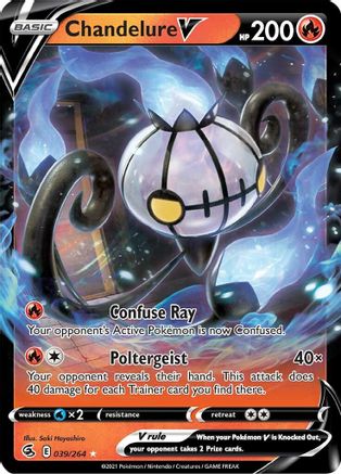 Chandelure V 039  - Holofoil  - Ultra Rare