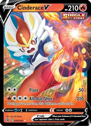Cinderace V (44) (44) 044  - Holofoil  - Ultra Rare