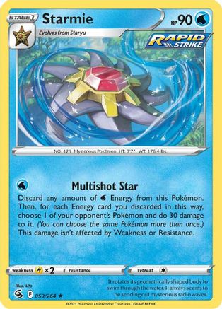 Starmie 053  - Holofoil  - Holo Rare