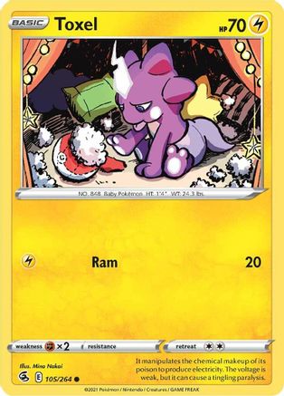 Toxel (105) (105) 105  - Reverse Holofoil  - Common