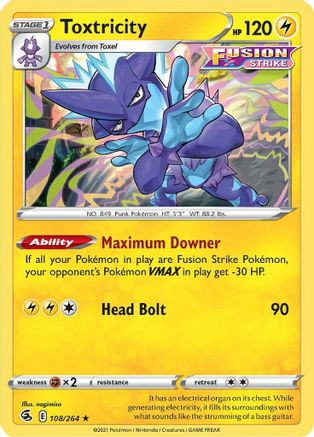 Toxtricity (108) (108) 108  - Reverse Holofoil  - Holo Rare