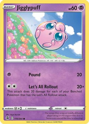 Jigglypuff 110  - Reverse Holofoil  - Common