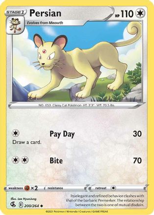 Persian 200  - Reverse Holofoil  - Uncommon