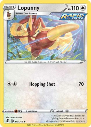 Lopunny 213  - Reverse Holofoil  - Uncommon