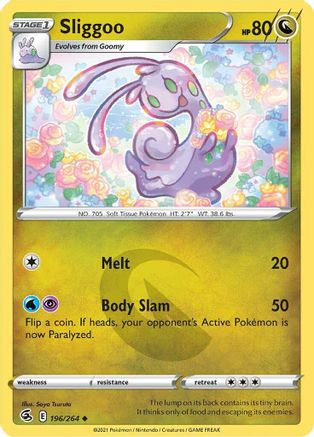 Sliggoo 196  - Reverse Holofoil  - Uncommon