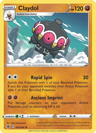 Claydol 145  - Reverse Holofoil  - Rare