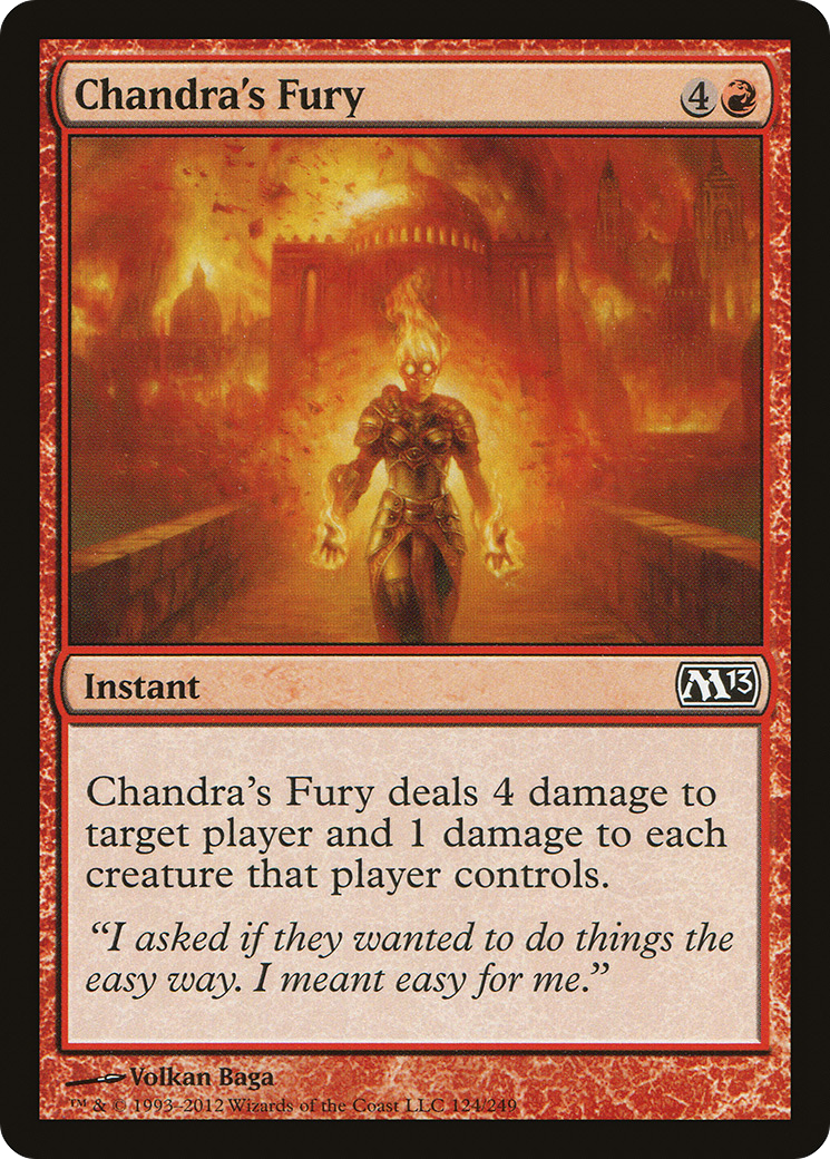 Chandra's Fury (M13-124)  Foil