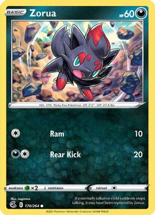 Zorua 170  - Reverse Holofoil  - Common