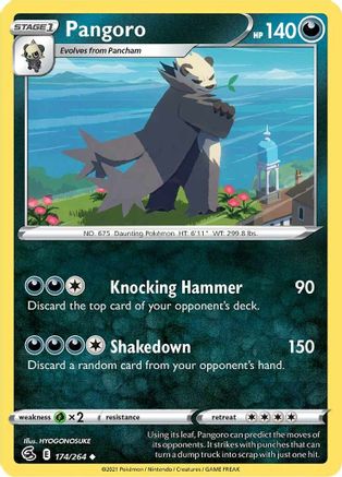 Pangoro 174  - Reverse Holofoil  - Uncommon