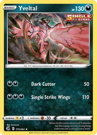 Yveltal 175  - Reverse Holofoil  - Rare