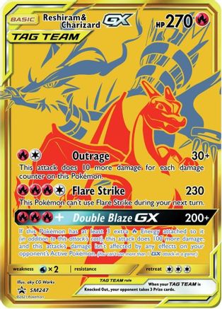 Reshiram & Charizard GX SM247  - Holofoil SM Promos - Promo
