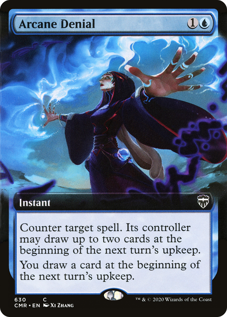 Arcane Denial (Extended Art) (CMR-630)  Foil
