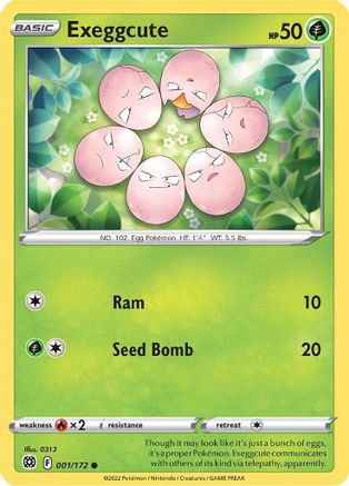 Exeggcute 001  - Reverse Holofoil  - Common