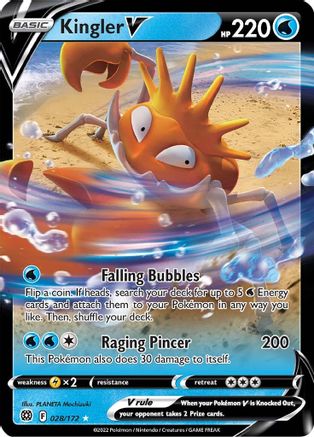 Kingler V 028  - Holofoil  - Ultra Rare