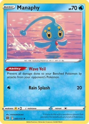 Manaphy 041  - Reverse Holofoil  - Rare