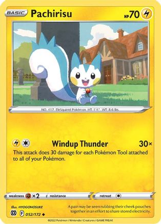 Pachirisu 052  - Reverse Holofoil  - Uncommon
