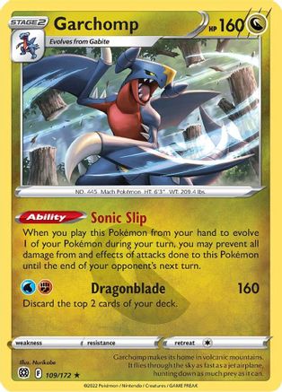 Garchomp 109  - Holofoil  - Holo Rare