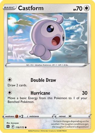Castform 116  - Reverse Holofoil  - Common