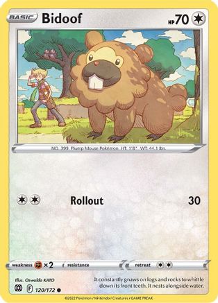 Bidoof 120  - Reverse Holofoil  - Common