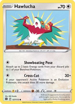 Hawlucha 127  - Reverse Holofoil  - Common