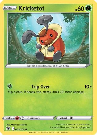 Kricketot 009  - Reverse Holofoil  - Common