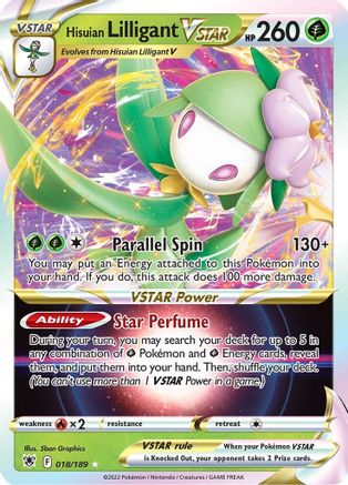Hisuian Lilligant VSTAR 018  - Holofoil  - Ultra Rare