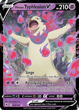 Hisuian Typhlosion V 053  - Holofoil  - Ultra Rare