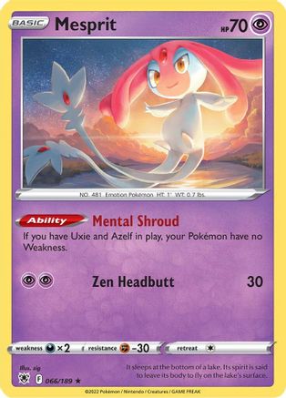Mesprit 066  - Holofoil  - Holo Rare