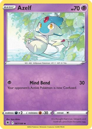Azelf 067  - Reverse Holofoil  - Uncommon