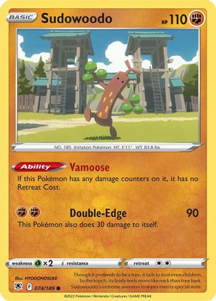 Sudowoodo 074   - Common