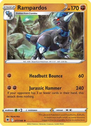 Rampardos 077  - Reverse Holofoil  - Holo Rare