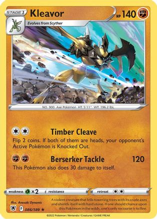 Kleavor (86) (86) 086  - Reverse Holofoil  - Holo Rare
