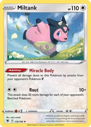 Miltank 126  - Reverse Holofoil  - Holo Rare