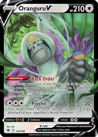 Oranguru V 133  - Holofoil  - Ultra Rare